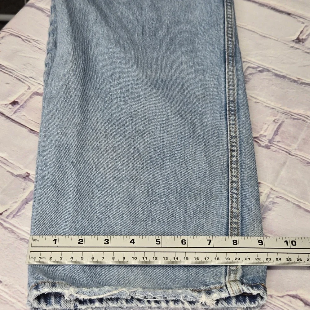 Y2K Levis 550 Relaxed‎ Fit Light Wash Blue Denim Jeans Mens 36x34 100% Cotton